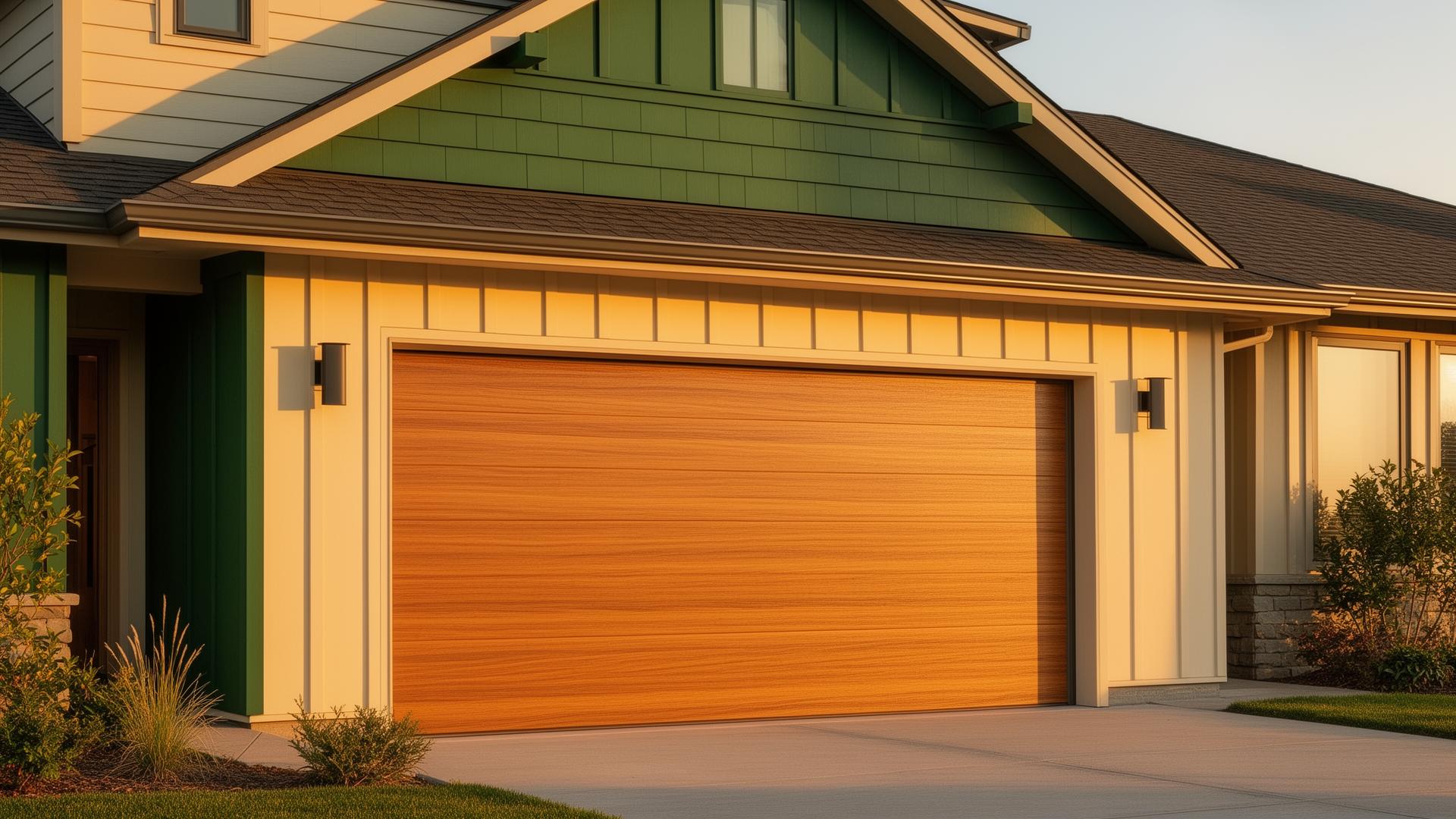 Professional garage door service technician installing a modern garage door in Kannapolis, NC